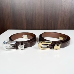 Vintage 90s Buick Golf Leather Dress Belt Promo - Lot Of 2 - Measures 39"